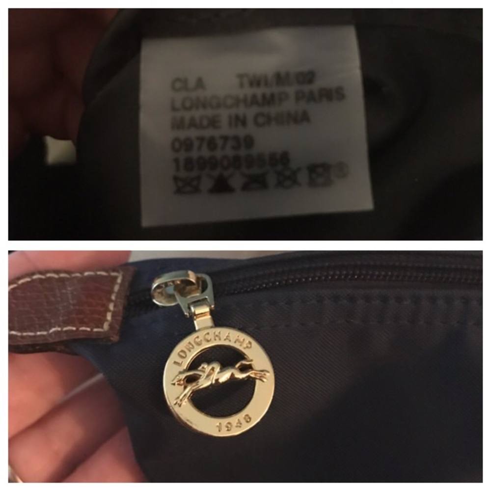*SOLD Longchamp Le Pliage Navy Blue Large Tote - Picture 8 of 8